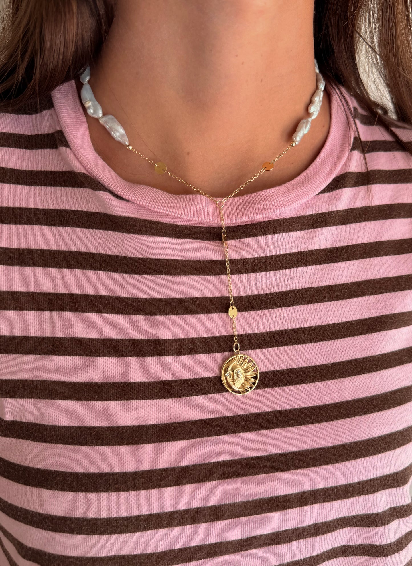 Moonlit Pearl Lariat