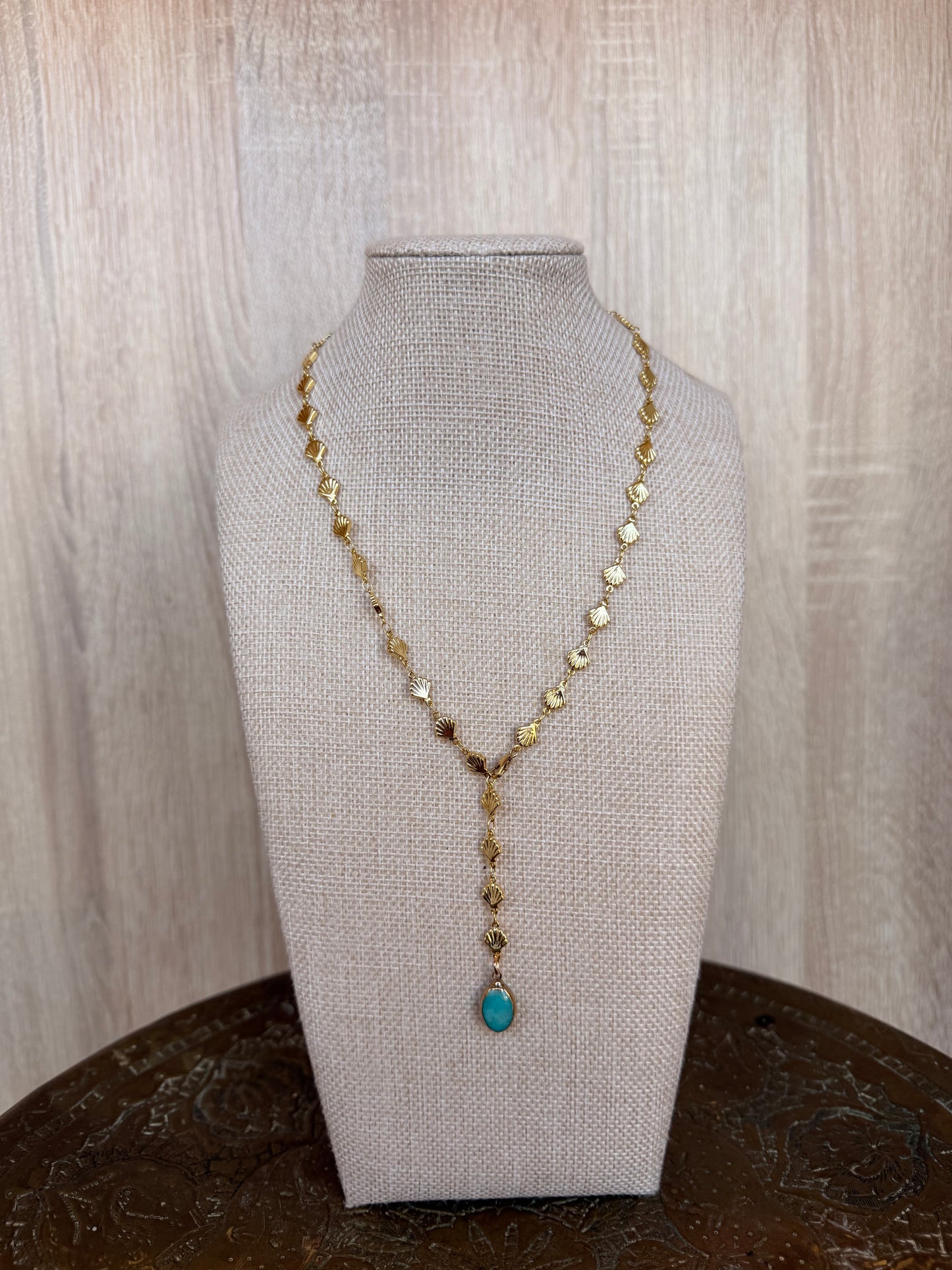 Shell & Turq lariat
